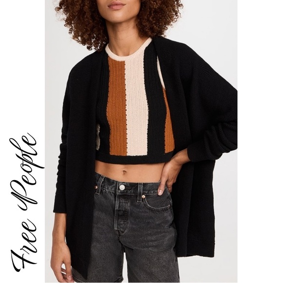 Free People Sweaters - Free People Black Cardigan Size XS